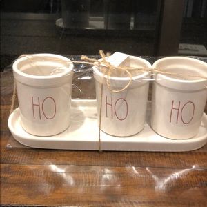 Rae Dunn Christmas Ho Ho Ho Gift Set
